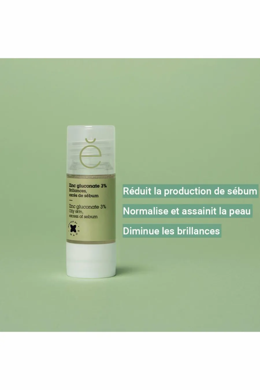 New Actif pur Zinc gluconate 3% boutons et imperfections Lotion Tonique
