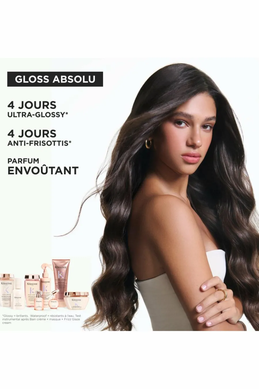 Online Bain crème hydra-illuminant pour cheveux épais sujets aux frisottis Gloss Absolu Masque & Soin
