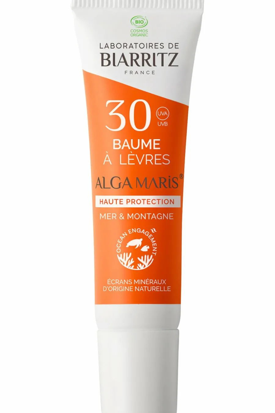 New Baume à lèvres SPF30 mer et montagne Algamaris Protection Solaire