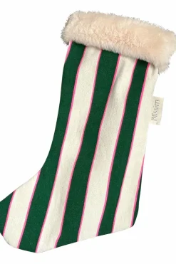 Chaussette de Noël Verte Décoration & Linge