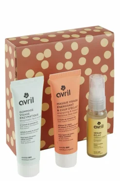 Hot Coffret cadeau éclat visage cosmétiques certifiés bio Coffret Soin Visage|Masque Crème
