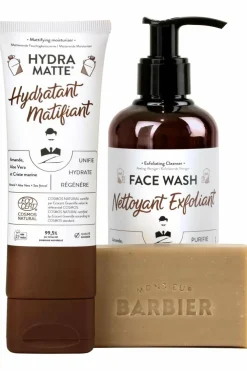 Sale Coffret de soin visage pour homme Happy Face Homme Coffret Soin Visage|Nettoyant, Masque & Gommage