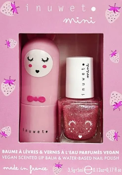Outlet Coffret enfant duo baume & vernis Rose clair Palette & Coffret