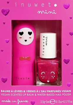 Online Coffret enfant duo baume & vernis Rose fushia Palette & Coffret
