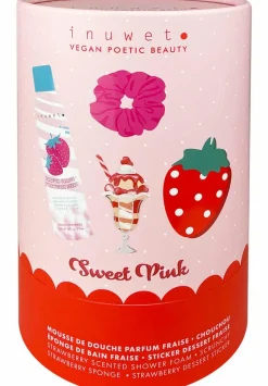Coffret mousse de bain, éponge & chouchou Fraise Coffret Corps & Bain