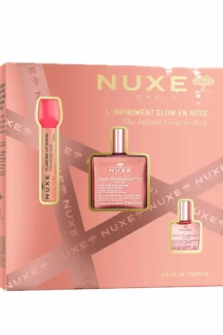 Online Coffret Noël huiles prodigieuses glow avec un soin offert Coffret Soin Visage