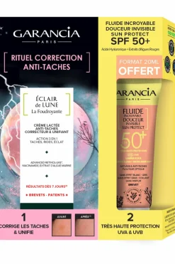 New Coffret rituel correction anti-taches avec Fluide incroyable douceur invisible SPF50+ offert Coffret Soin Visage