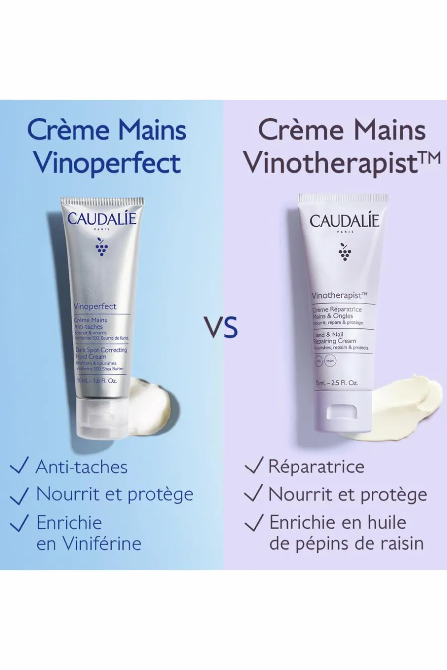Sale Crème mains anti-taches Vinoperfect Mains