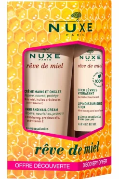 New Duo crème mains et stick lèvres Rêve de Miel Crème & Lait|Soin Lèvres