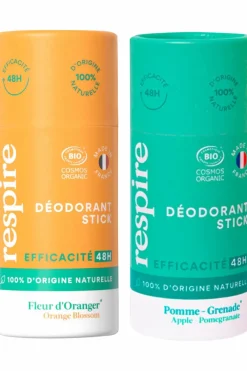 Sale Duo de déodorants solides Fleur d’Oranger & Pomme Grenade Déodorant