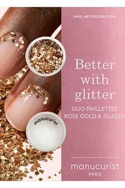 Sale Duo de poudre à effet et paillettes Rose Gold edition Accessoires Ongles