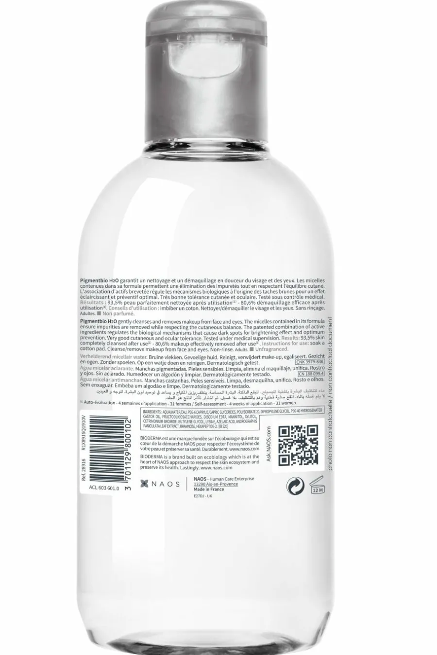 Outlet Eau micellaire Pigmentbio H2O anti-taches Eau Micellaire