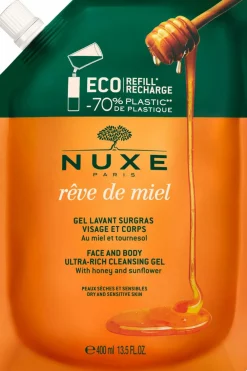 Clearance Gel lavant surgras visage et corps Rêve de Miel® rechargeable Gel Douche & Savon Liquide