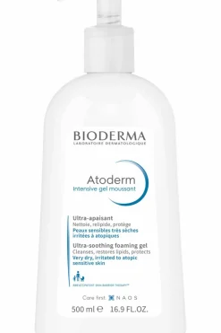 Hot Gel moussant corps peaux sensisbles Atdoderm Intensive Gel Douche & Savon Liquide