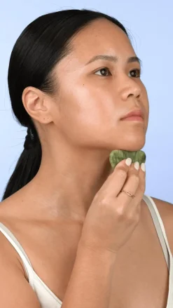 New Gua Sha en jade vert Huiles & Accessoires De Massage|Roll-On & Outils De Massage