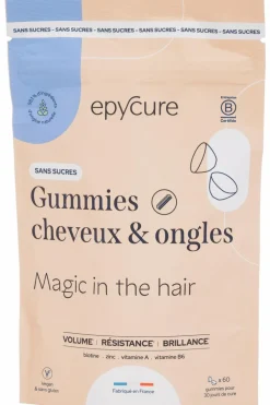 Hot Gummies cheveux & ongles sans sucre Complément Alimentaire