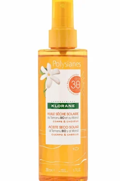 Outlet Huile sèche solaire SPF 30 au Monoï et Tamanu bio Protection Solaire