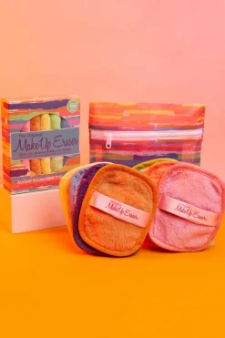 Outlet Kit 7 serviettes démaquillantes Sunset Boulevard Coton Réutilisable|Démaquillant Visage