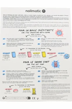 Kit Fabrique boule de bain et savon enfant Coffret Corps & Bain|Sels, Cristaux & Soin De Bain