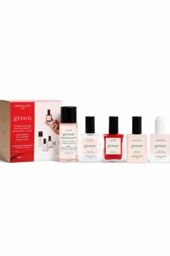 Hot Kit routine manucure Système Green teinte Poppy Red Soin Des Ongles