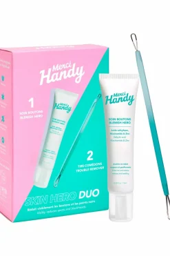 New Kit Skin Hero Duo soin boutons & tire-comédon Coffret Soin Visage|Anti-Imperfection & Rougeurs