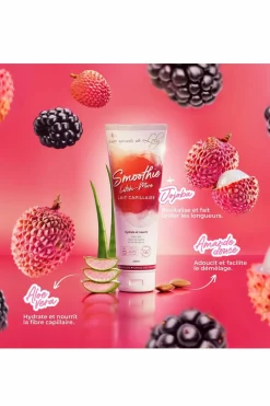 Online Lait capillaire hydratant smoothie Litchi Mûre Masque & Soin|Soin Sans Rinçage