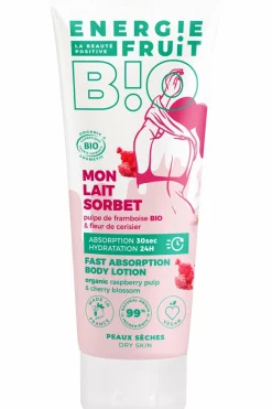 Lait corps fleur de cerisier et pulpe de framboise bio Crème & Lait