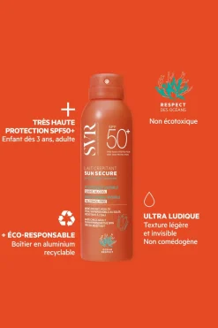Online Lait hydratant crepitant invisible Sun Secure SPF50+ Protection Solaire