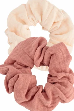 Lot de 2 chouchous en gaze de coton Enfant Bébé & Enfant|Pince & Elastique