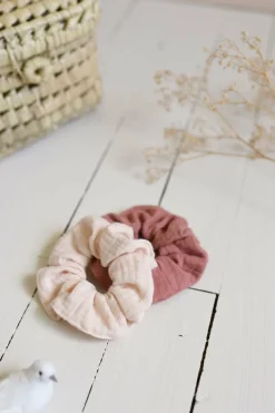 Lot de 2 chouchous en gaze de coton Enfant Bébé & Enfant|Pince & Elastique