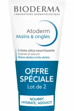 New Lot de 2 crèmes mains et ongles réparatrice Atoderm Mains|Crème & Lait