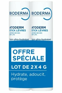 Lot de 2 stick lèvres Atoderm Soin Lèvres