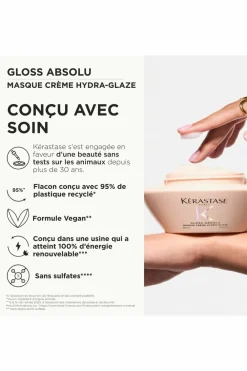 Discount Masque hydra-nourrissant pour cheveux épais sujets aux frisottis Gloss Absolu Masque & Soin