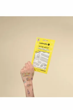 Online Planche de tatouages à colorier seventies Enfant Bébé & Enfant|Palette & Coffret