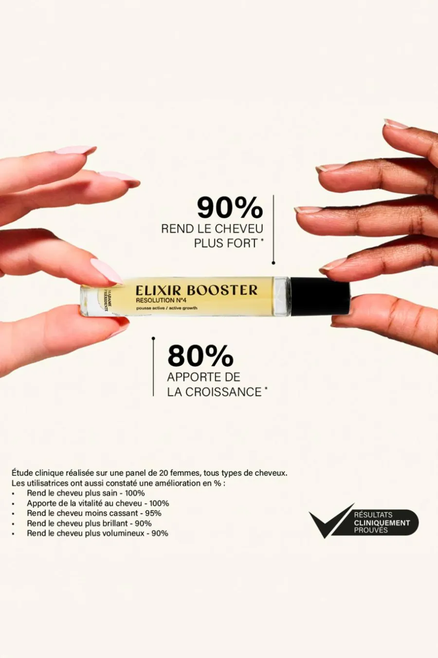 Best Roll-on pousse des cheveux Elixir Booster Résolution n°4 Masque & Soin