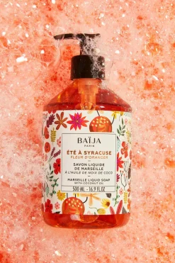 Clearance Savon Liquide de Marseille Été à Syracuse Fleur d’Oranger Gel Douche & Savon Liquide