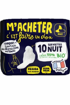 Sale Serviettes Nuit Hygiène Intime