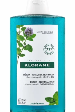 New Shampoing détox à la Menthe aquatique bio pour cheveux normaux Shampoing