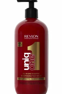 Hot Shampoing soin et après-shampoing 2-en-1 pour tous type de cheveux Rouge classique UniqOne™ Shampoing