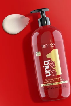 Hot Shampoing soin et après-shampoing 2-en-1 pour tous type de cheveux Rouge classique UniqOne™ Shampoing