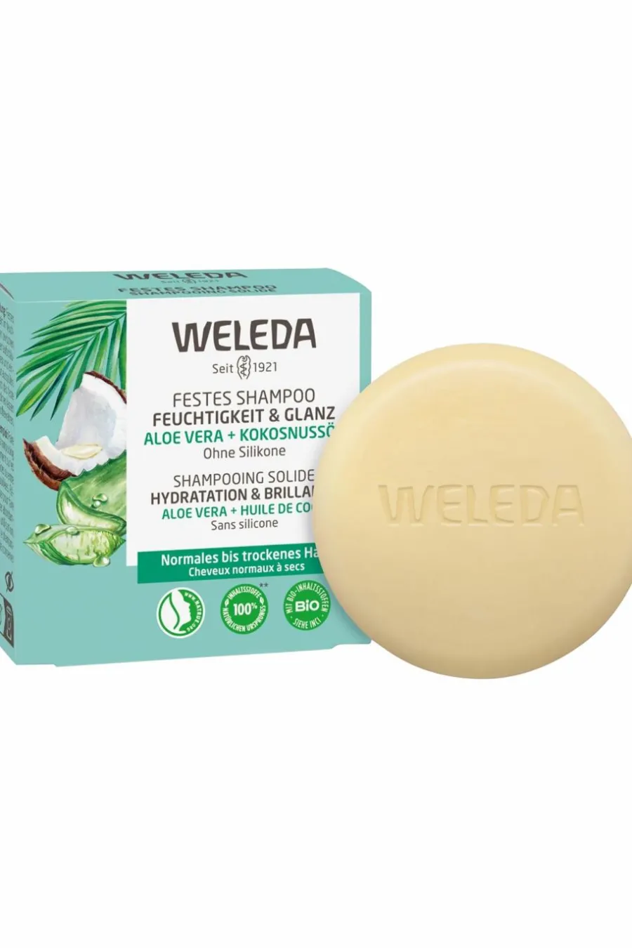 Shampooing solide hydratation & brillance Shampoing