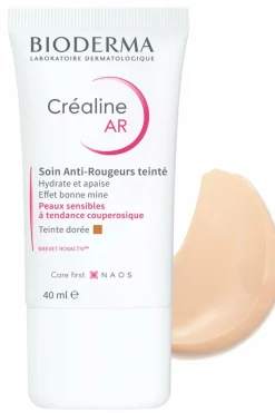 Clearance Soin anti-rougeurs Créaline AR teinte dorée Crème Teintée|Anti-Imperfection & Rougeurs