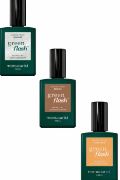 Outlet Vernis semi-permanent Green Flash Les pailletés Vernis À Ongles
